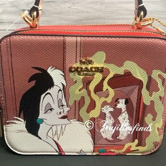 Coach X Disney Box Crossbody Cruella NWT - Picture 8 of 8